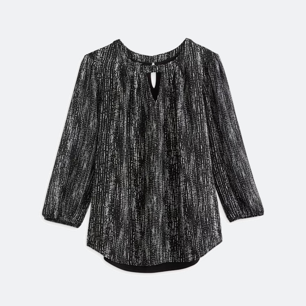 NWT: Iva Keyhole Blouse